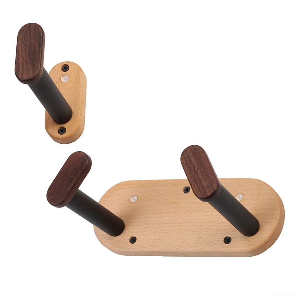 Gitarren-Wandhalterung, Wandhalterung, Displayhalterung, Gitarren-Aufhänger, Haken, massive Buche, Gitarrenhalter für Bass, Ukulele, Violine, Bass, Banjo