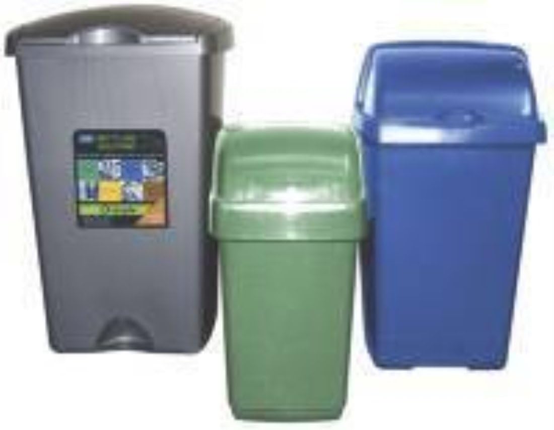 Amazon ADDIS RECYCLE BIN SET METALLIC BLUE/GRN パソコン・周辺機器 通販