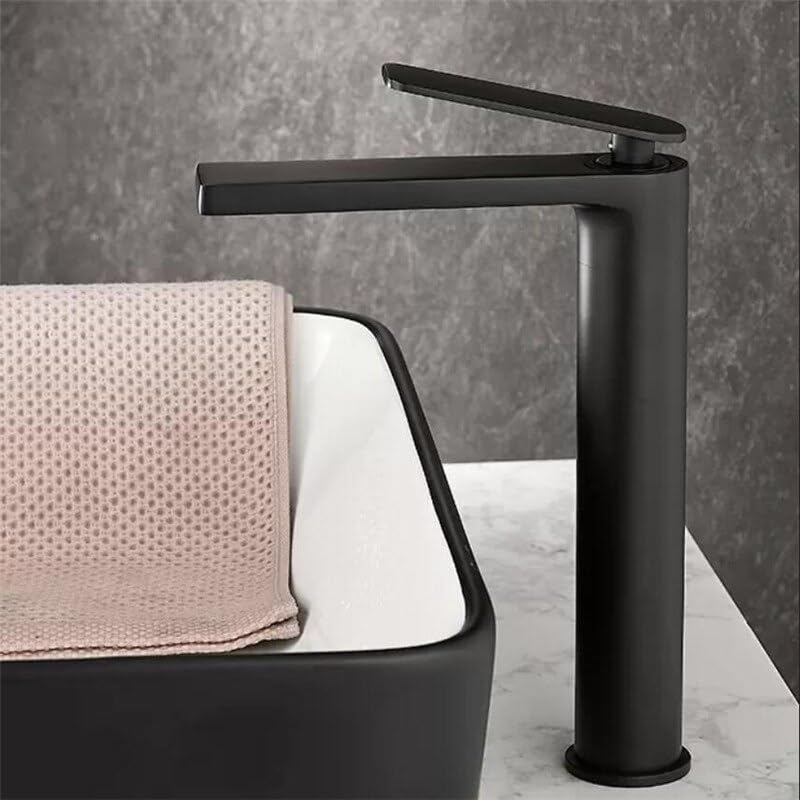 Grue à eau pour évier gris mitigeur de lavabo pour rénovation de salle de bain