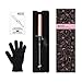 KIPOZI 1 1/4 Inch Curling Iron Hair Curler with Ceramic Coating Barrel and Anti-scalding Insulated Tip,180°F to 450°F for All Types of Hair, Dual Voltage, Include Heat Resistant Glove