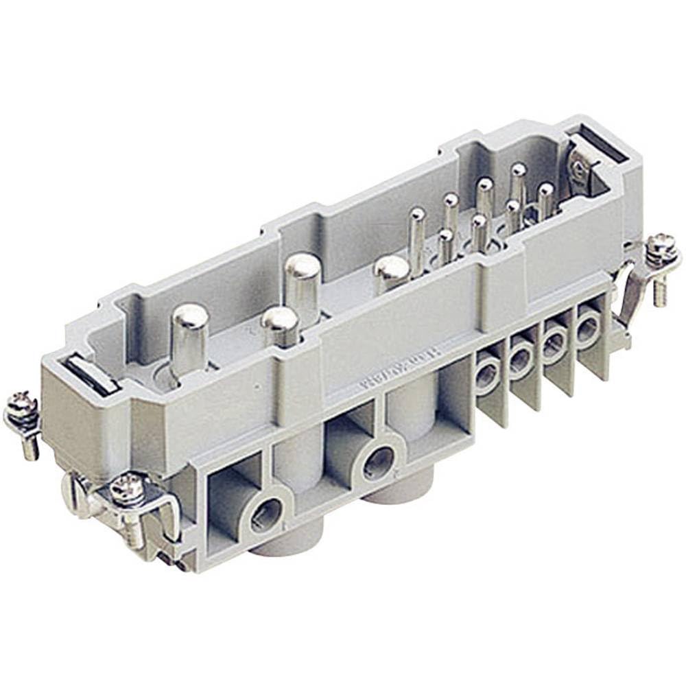 Harting Rectangular Plug 09 34 016 2601 HARTING, RECTANGULAR HAN INSERT, PLUG 16WAY SCREW