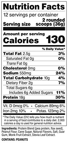 image for OLLY Plant Powered Protein, Protein Powder, 15.3 oz (12 Servings), Cre