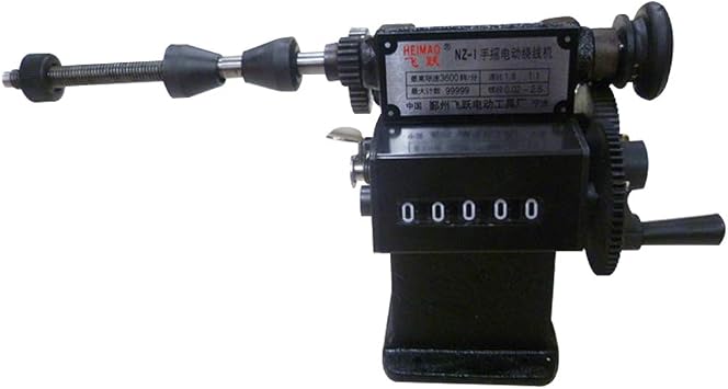 Manual Coil Winder with Counter, Dual Purpose Hand Coil Winder Round Manual Hand Dualpurpose Coil Counting and Winding Machine, Count Range 0-9999