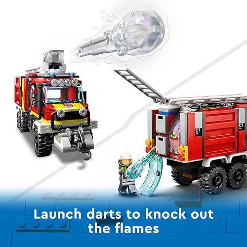 LEGO 60374 City Fire Command Unit Set, Rescue Fire Engine Toy, Ultramodern Truck with Land and Air Drones, Emergency Vehicle Toys for Kids, Boys & Girls Aged 6 Plus - Image 6