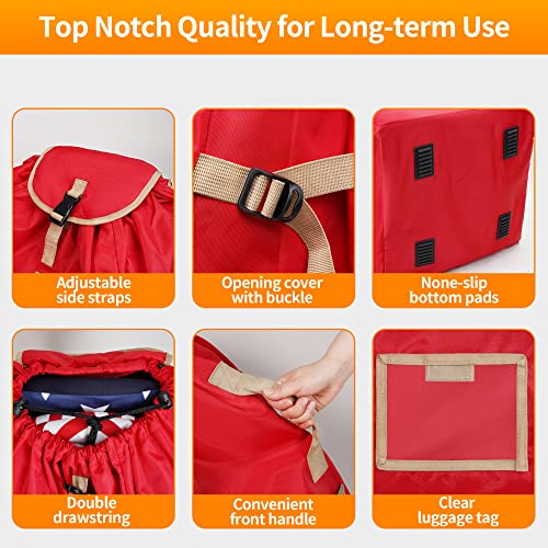 Getump Car Seat Travel Bag, Carseat Travel Cover Bag With Tear Resistant & Enhance Stitch Fabric, Gate Check Bag For Air Travel, Fits Convertible Car Seats, Infant Carriers & Booster Seats #TOP4