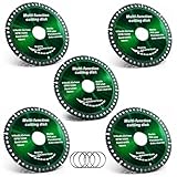 8FINEOLD 5 Pack 4.5 Inch Indestructible Disc for Grinder 7/8