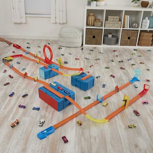 Piste Hot Wheels Track Builder Éclair avec boîte de rangement empilable - 2