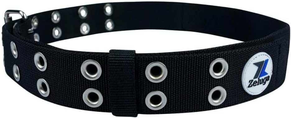 Zeluga 20-263 Small to Large Slimmer Profile Python Heavy Duty Thick Utility Belt, Black