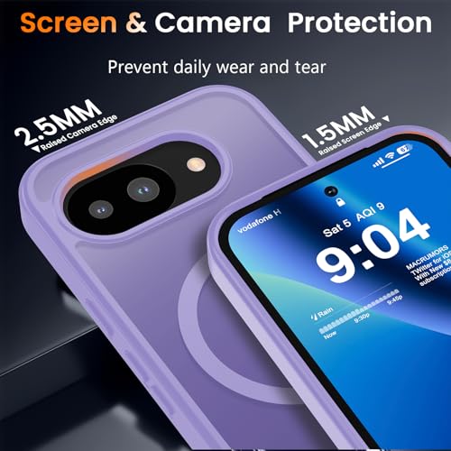 Image of WRJ Magnetic Case for Google Pixel 10a 6.3-Inch,Taro Purple
