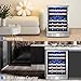Kalamera 24 inch Wine Cooler, 46 Bottle - Dual Zone Built-in or Freestanding Fridge with Stainless Steel Reversible Glass Door, for Home, Kitchen, or Office.