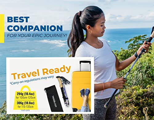 image for TREKOLOGY Trek-Z Collapsible Hiking & Trekking Poles - Balance Support