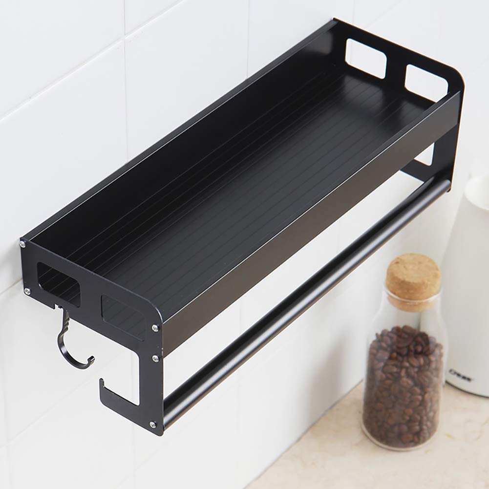 Soportes para Utensilios para Olla Sartén Cuchillo Cucharón de Cocina Barra Colgador Utensilios Cocina de Aleación de Aluminio 6 Ganchos 39 cm