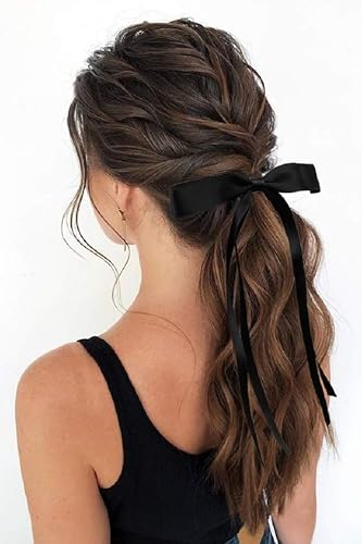 Miniatura 7 de Lindos accesorios para el cabello pinzas para el pelo con lazo, pasadores de cinta con colas largas y borlas para niñas, juego de moda de 6 piezas