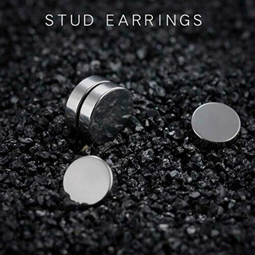 Wainis 12 Pairs Stainless Steel Non Pierced Earrings For Men Women Cz Clip On Dangle Earrings Set #TOP5
