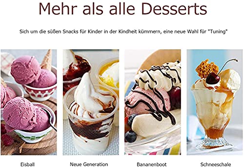 NXX Eismaschine Mit Kompressor Softeismaschine Für Zuhause Ice Cream Machine 1L Aluminiumfolie in Lebensmittelqualität Slush EIS Maschine Frozen Yogurt Maschine Eismaschine – Bild 3