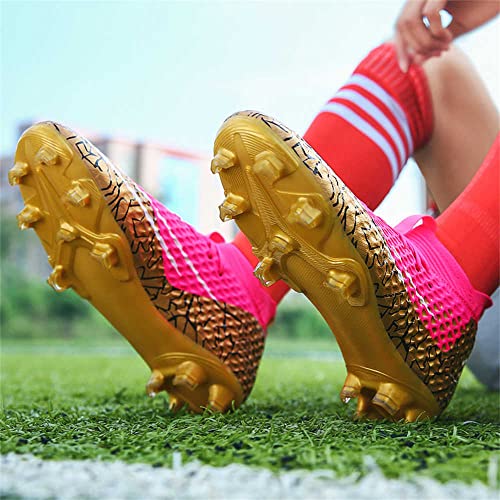 Kaeaeilss Men's Cleats Firm Ground Soccer Shoes Athletic Lightweight Running Outdoor Turf Comfortable Training Football Shoes #TOP4