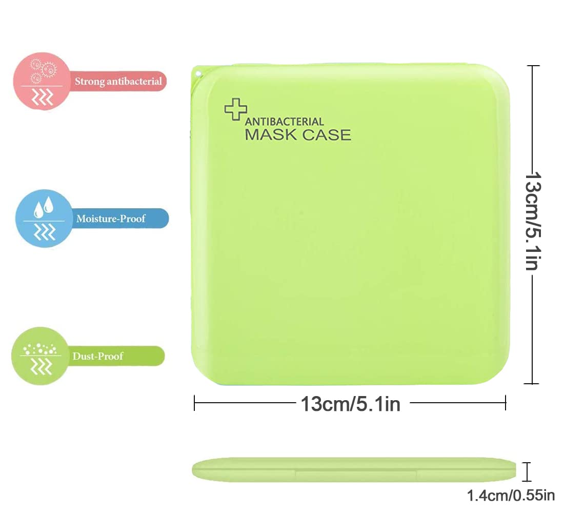 lifeman 2pz Porta mascherine Custodia Cover Contenitore Organizer Portatile Box Tascabile