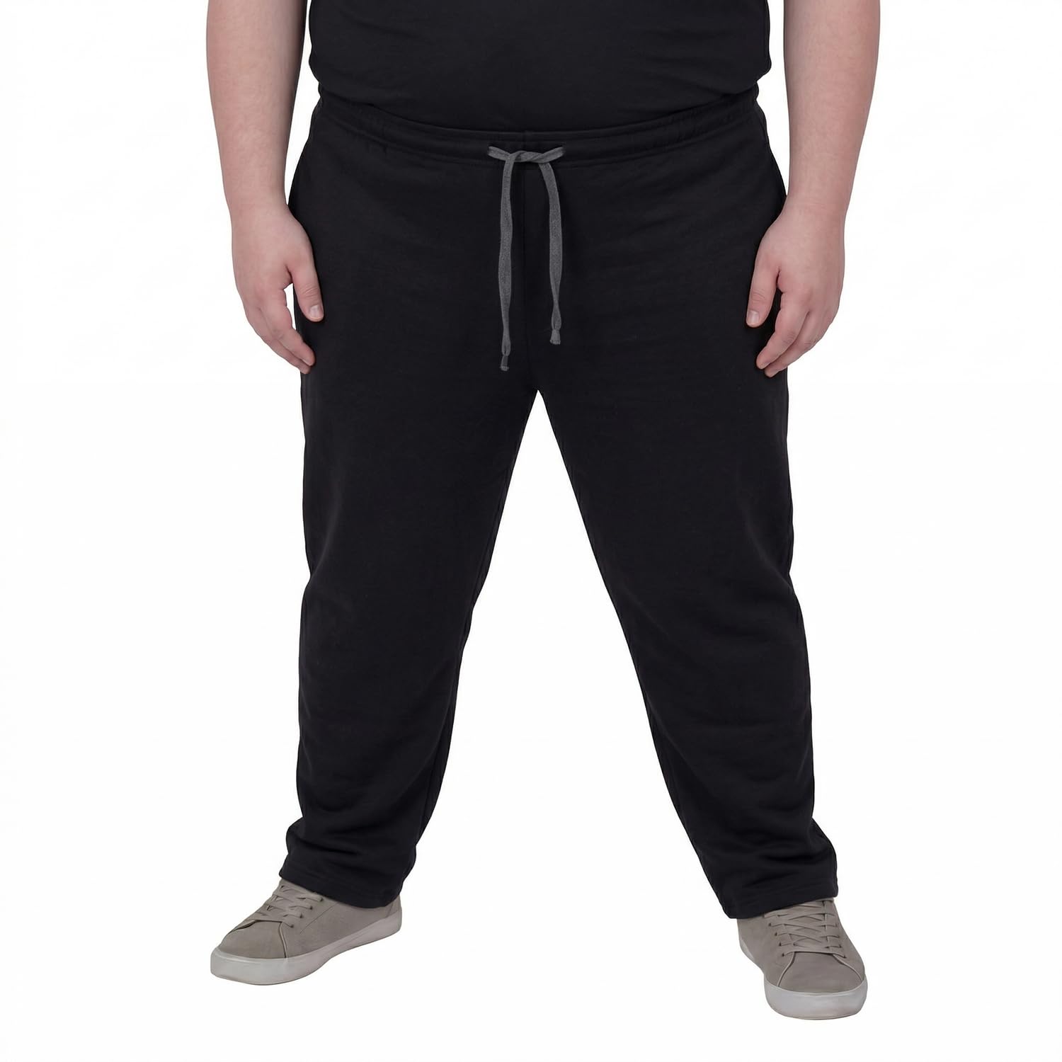 ADAMO Schwarze XXL Jogginghose in Übergrößen 14XL