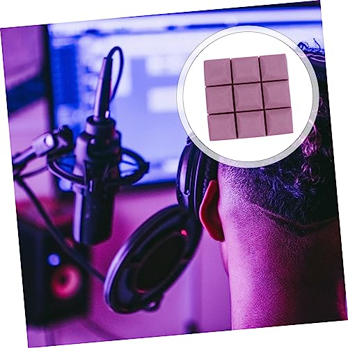 12 piezas de paneles acústicos para absorción sonora, para estudios de grabación en casa miniatura 7