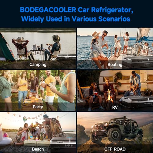 BODEGACOOLER 12 Volt Car Refrigerator, RV Car Fridge Dual Zone APP Control, Portable Freezer,121 Quart (115L) -4℉-68℉ RV Electric Compressor Cooler 12/24V DC &100-240V AC for Outdoor, Camping, Travel - Image 5