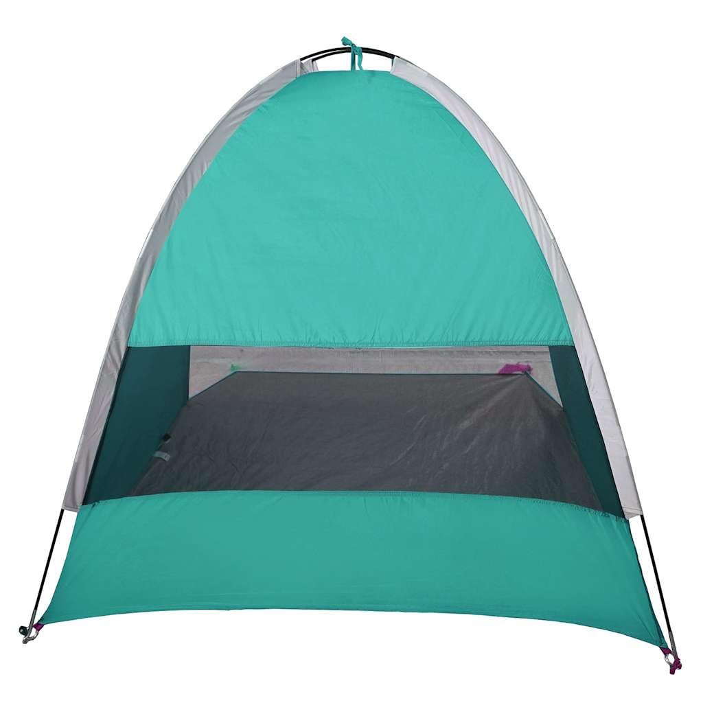 Tenda da spiaggia per 3 persone, verde mare, impermeabile, antivento, con custodia, facile da montare, protezione solare per spiaggia e giardino