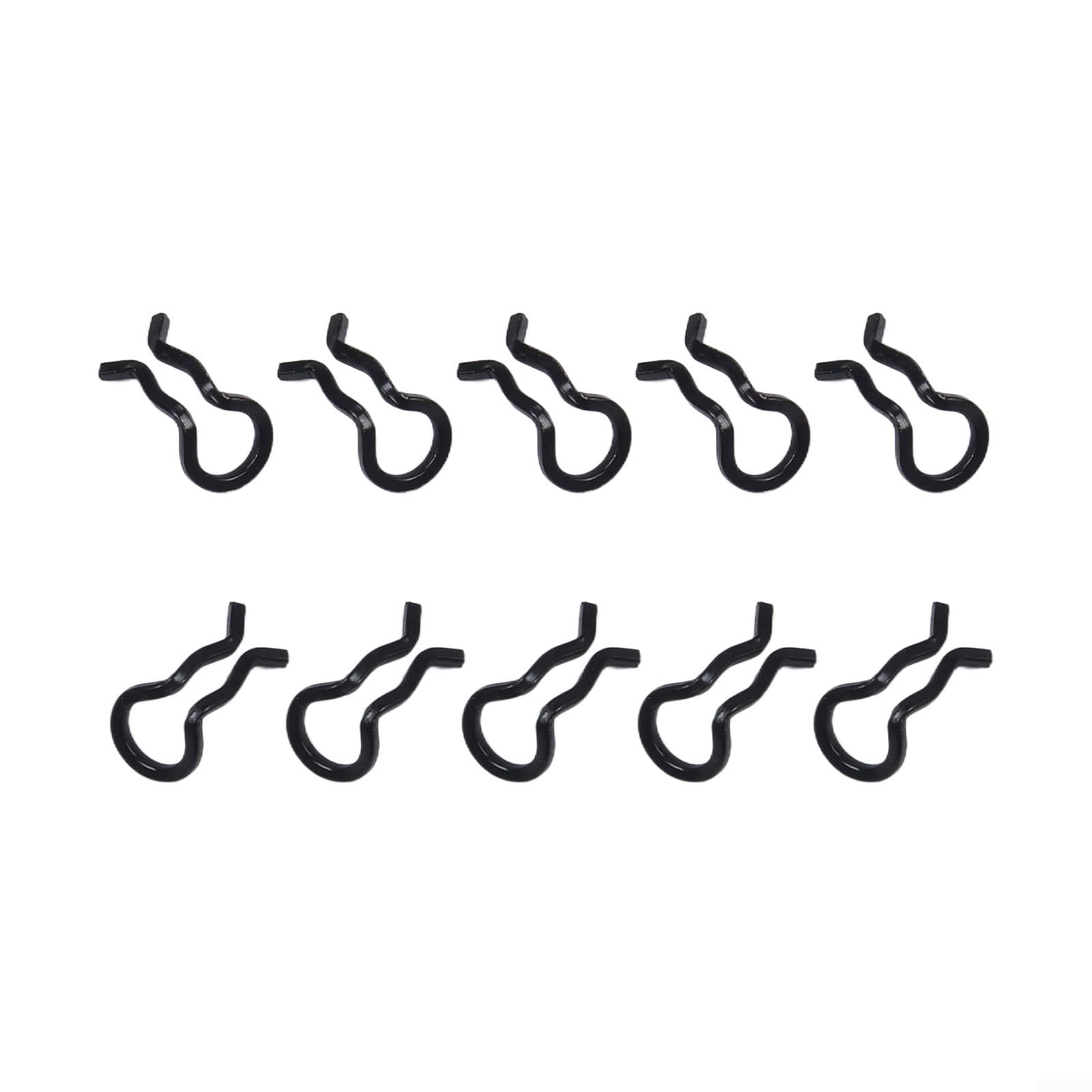 Clip per pastiglie freno in acciaio inossidabile per XT/SLX/XTR e per Formula per MEGA, set di clip a molla per pinza da bicicletta, 10 pezzi (nero)
