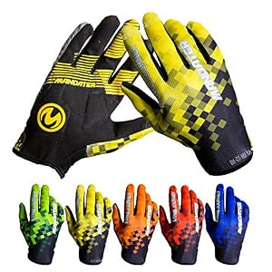 Cycling Gloves Full Finger Touch Screen Motorcycle/Mountain Road Bike Exercise Gloves Unisex All Finger Gloves Sun and…
