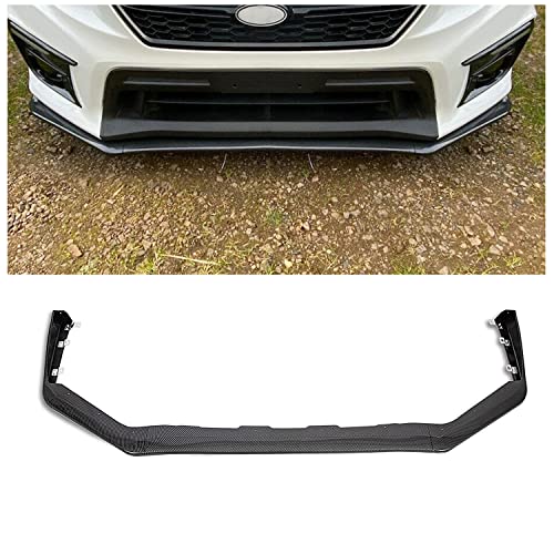 ECOTRIC Front Bumper Lip Spoiler Compatible with 2015-2021 Subaru Impreza WRX & STI Lower Splitter Finisher Under Chin Spoiler - Carbon Fiber Look