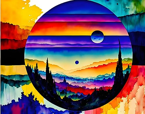Affiche toile aquarelle femme plume 58x90 cm SERENDIPITP art mural sans cadre
