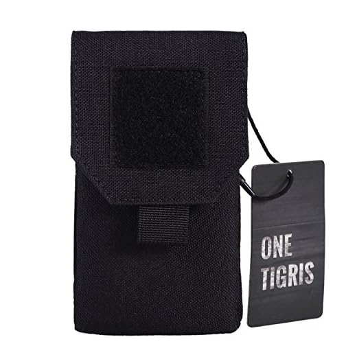 OneTigris Kompakt MOLLE mobilväska bältesväska för iPhone6/iPhone 6 Plus/iPhone 6s, kardborreband (svart)