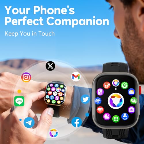 Zdkll Smart Watch for Men & Women, 1.88" HD Screen, 120+ Sports Modes Black - image 6
