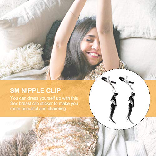 HEALLILY Grampo de mamilo, massageador de mamilo, anel falso para mamilo, sem piercing, anéis de mam
