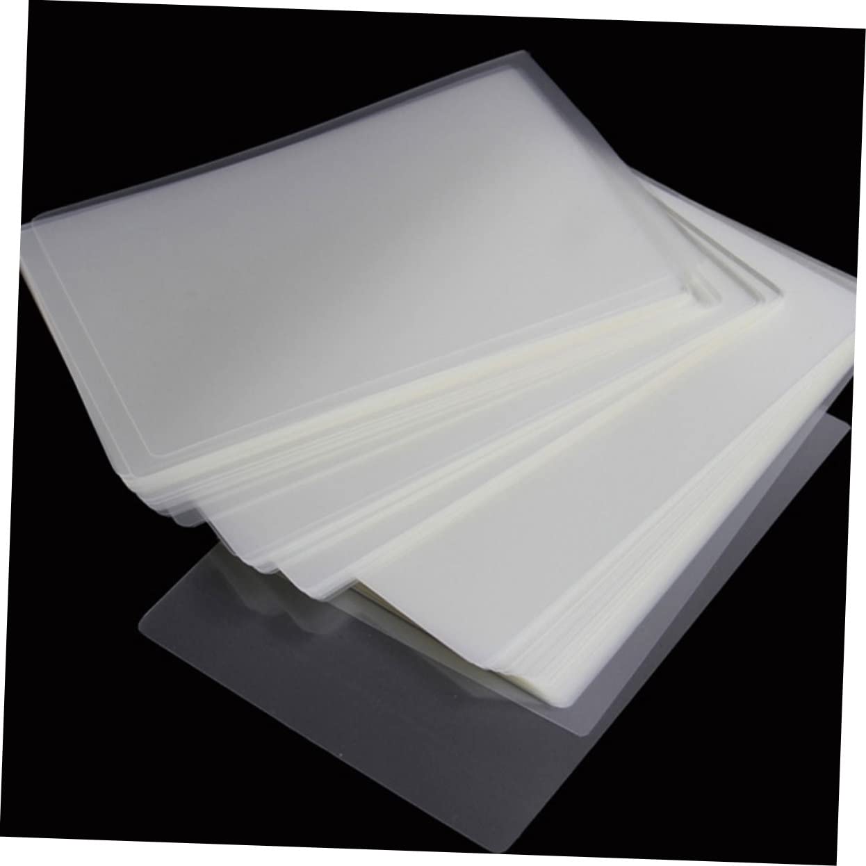 SEWACC Pochettes de Plastification Thermique Transparentes A4 0,08 Mm Film de Protection Photo Imperméable Matériel 100 Pièces pour Bureau et Maison