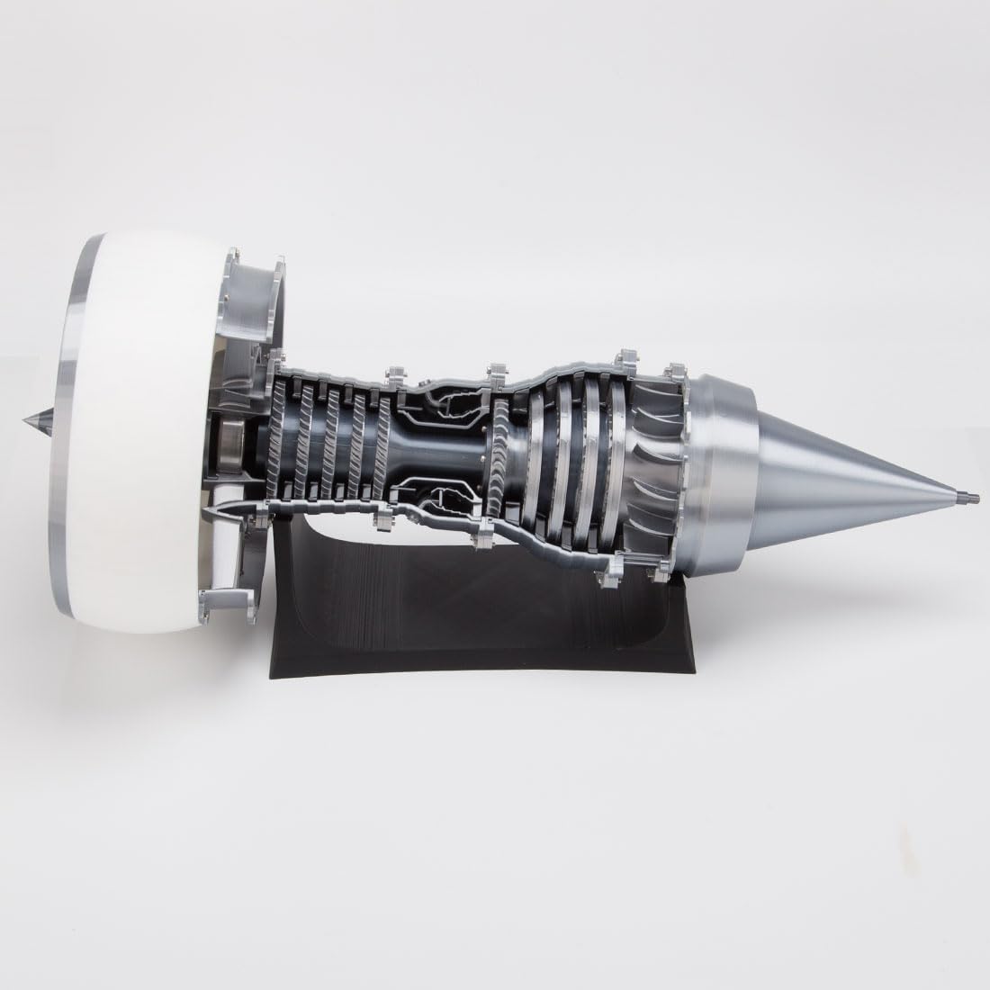 Model silnika spalinowego, TRENT900 skala 1/15, nadruk 3D, funkcjonalny silnik turbofanowy, zestaw do samodzielnego montażu, silnik samolotowy, prezent