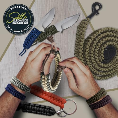 Paracord 550-100 ft (30 m) reißfeste Survival Fallschirmschnur