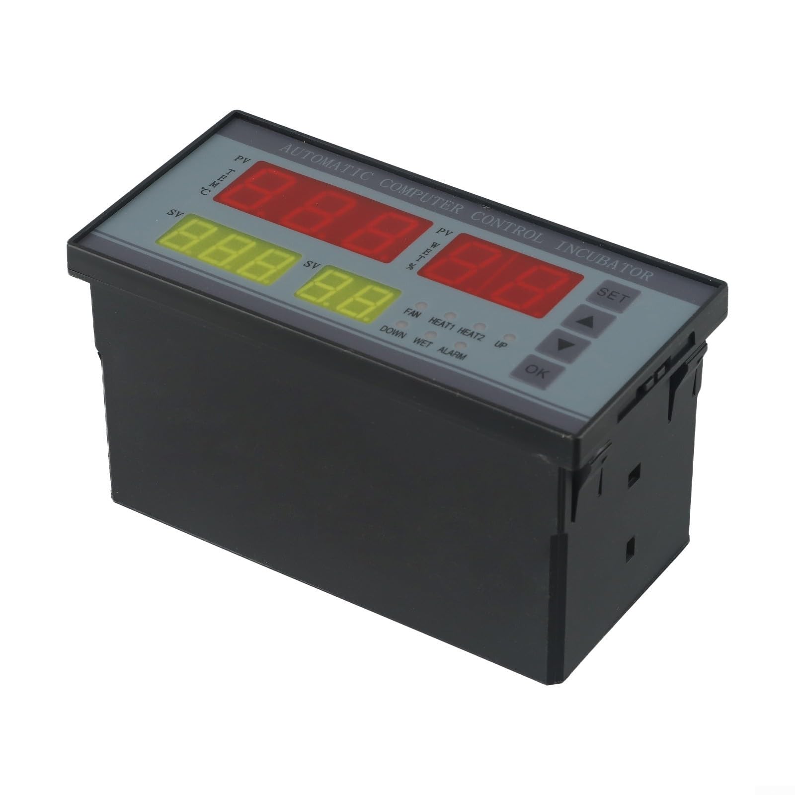 Gdfnmogo Thermostat multifonction pour contrôleur d'incubateur numérique Xm-18 avec contrôle de l'humidité 7 voies de sortie capteur Pr (220 V)