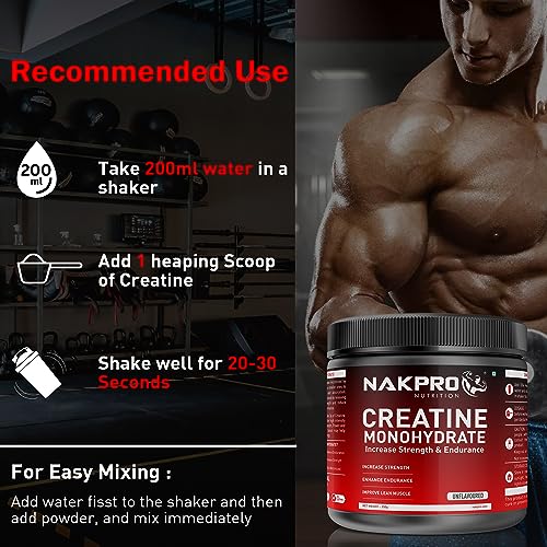 NAKPRO Micronised Creatine Monohydrate 250g - Image 6