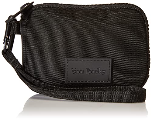 Vera Bradley Women's Recycled Lighten Up Reactive Zip-around Wristlet With RFID Protection, Black, One Size