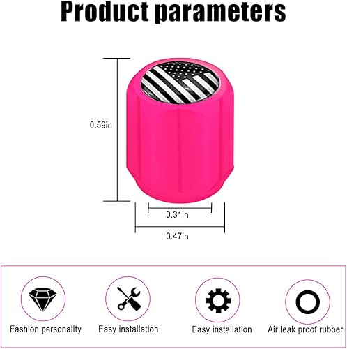 Miniatura 2 de 12 tapas fluorescentes para válvulas de neumáticos de automóvil, cubiertas luminosas de aire para neumáticos, tapas de presión de neumáticos de