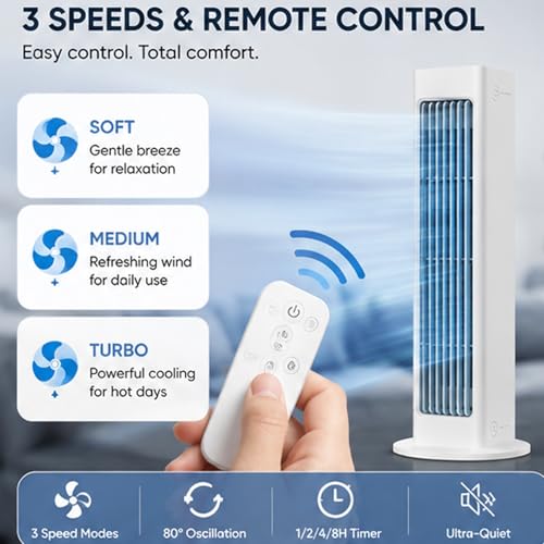 Climatiseur portable silencieux à télécommande et autonomie rechargeable