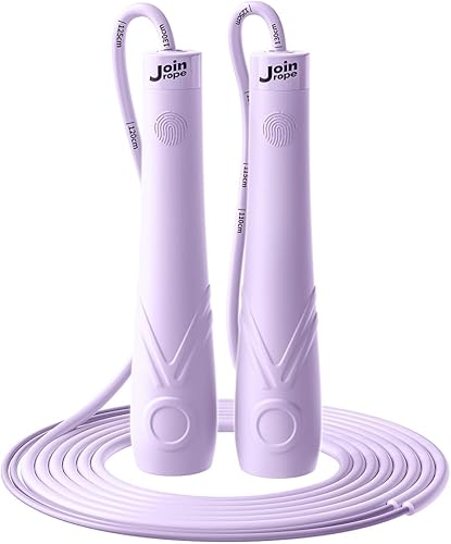 Miniatura 1 de Cuerda de saltar para niños, cuerda de saltar de velocidad ajustable con rodamientos dobles, cable antienredos segmentado, asas de silicona, juguete