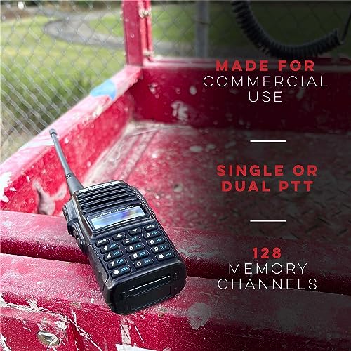 Image of BaoFeng UV-82C Dual-Band 136-174 /400-520 MHz FM Ham Two-Way Radio, Transceiver, HT with Battery, Earpiece, Antenna, Charger
