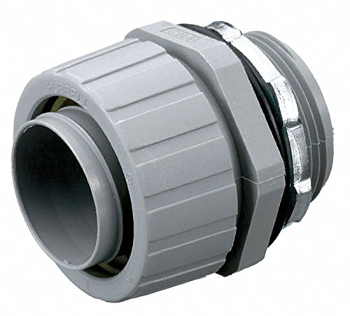 Hubbell Wiring Device-KELLEMS Nylon Insulated Connector, Connector Type: Straight, Conduit Size: 2"