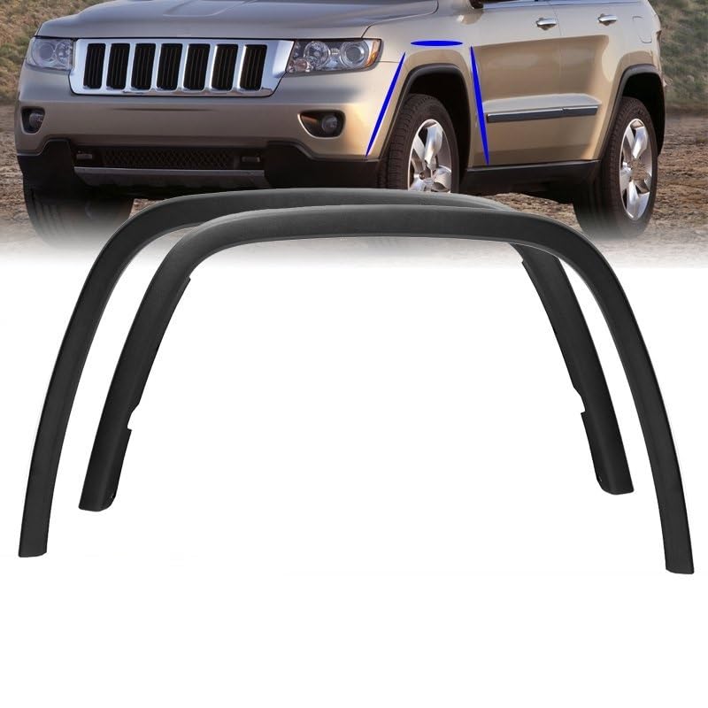 Front Right Fender Flare – For Jeep Grand Cherokee 2011-2016 – Black Plastic – Labwork
