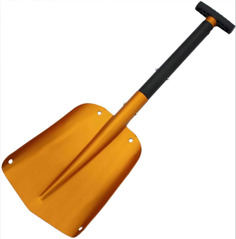 Pala de Nieve para Coche Plegable de Aluminio Extensible de 66-83 cm, Juego de Herramientas para Pala de Nieve para Coche, Limpieza y Emergencia de Parabrisas de Coche, Pala Plegable para Acampar