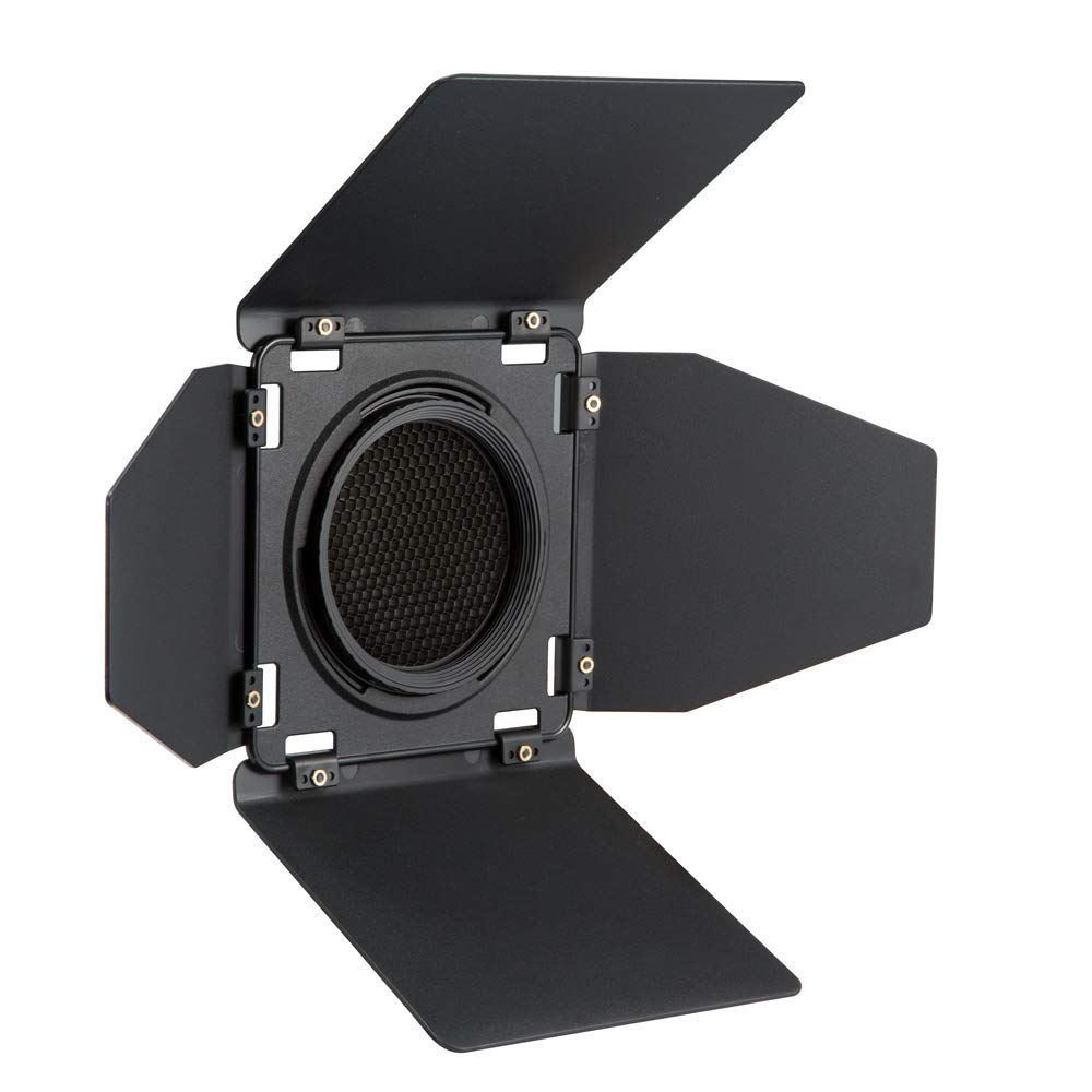 Godox BD-10 Barndoor Kit d'accessoires avec grille nid d'abeille et 4 filtres de couleur pour flash extérieur Godox AD300Pro