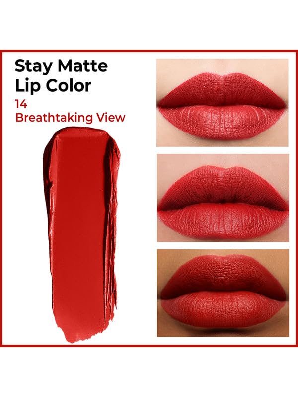Image of INSIGHT Stay Matte Lipcolor | Butter Texture with Matte Finish | Long Lasting Formula | Transferproof | Comfortable Wear | Infused with Avocado Oil & Niacinamide - (BREATHTAKING VIEW) 3g