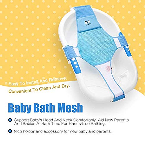 RKPM Newborn Baby Bath Seat Support Net Bathtub Sling Shower Mesh
