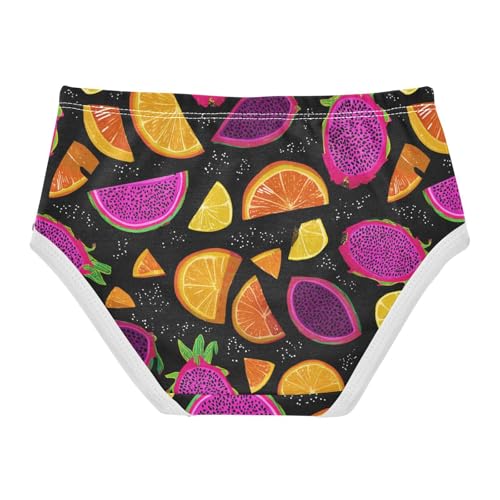 Wusikd Colorful Dragon Fruits Girls' Underwear Cotton Girls Briefs Soft Toddler Underwear 2T2