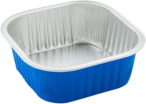 Miniatura 5 de Ramequines desechables de 10 onzas, 100 vasos desechables cuadrados de crema Brulee - aptos para horno, para cupcakes y magdalenas, tazas